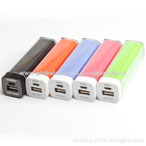 2,600mAh lipstick external battery, stylish, compact, portable and fashionable designNew